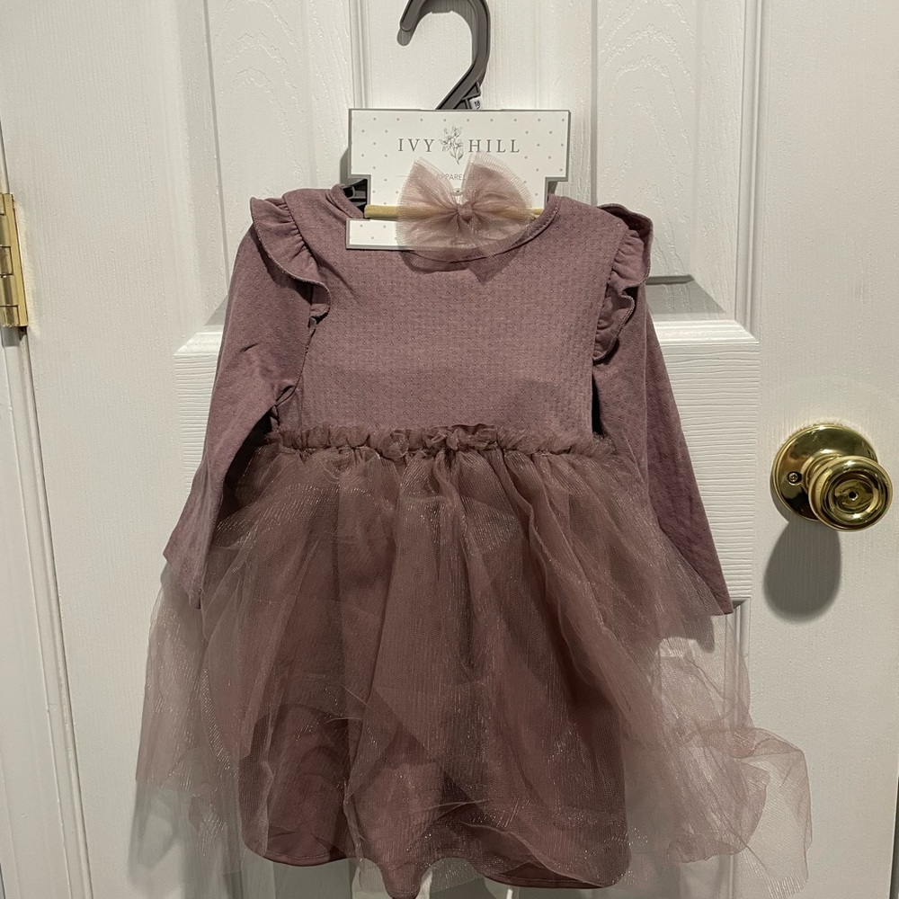 NWT Mauve Tulle Girls' Casual Dress